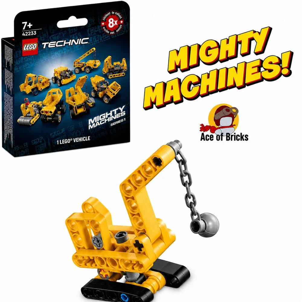 LEGO 42233 TECHNIC Mighty Machines Series 1 - Wrecking Ball Crane